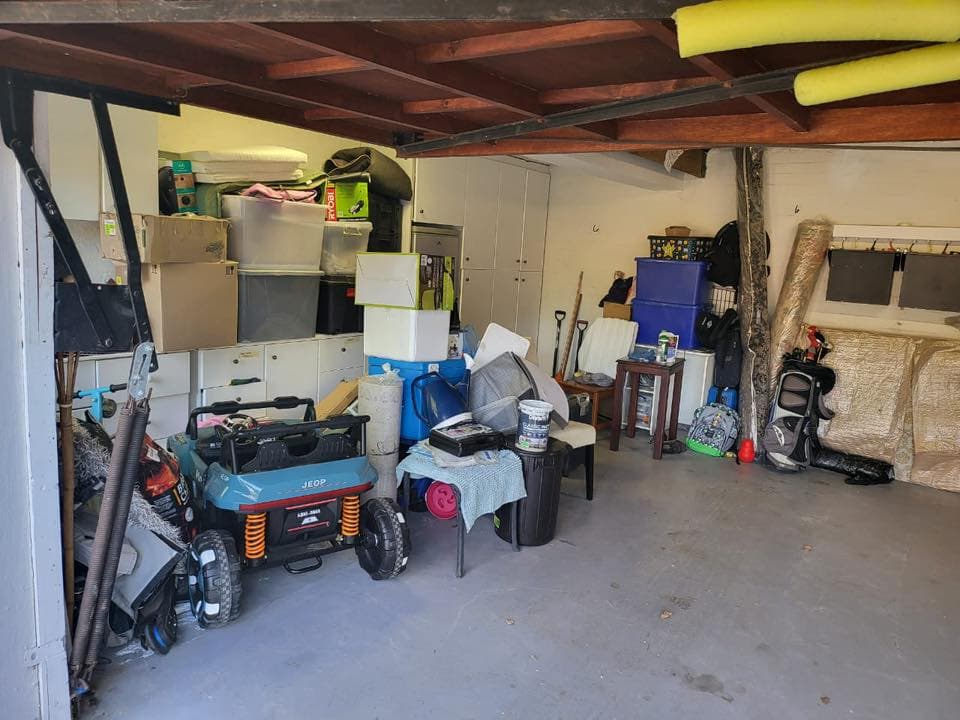 Before Garage Organization