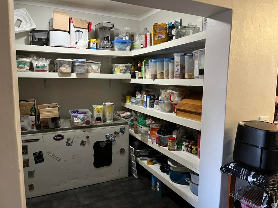 Before Bedroom Organization